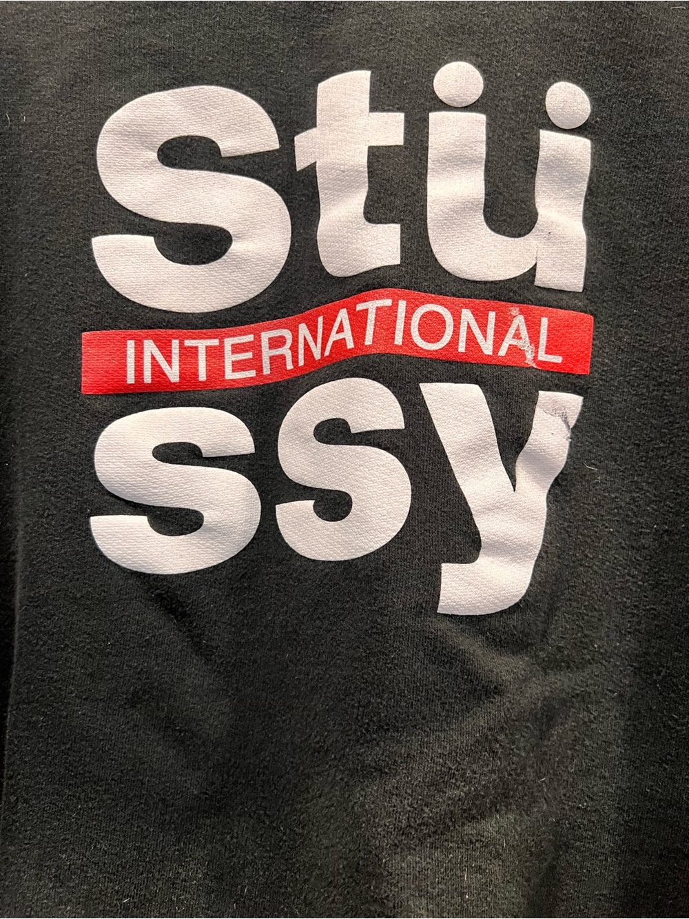 Stussy International Graphic Crewneck Sweatshirt Black Size M Mid 2010s - Picture 2 of 7